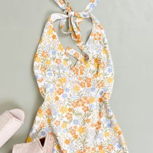 Floral Halter Dress